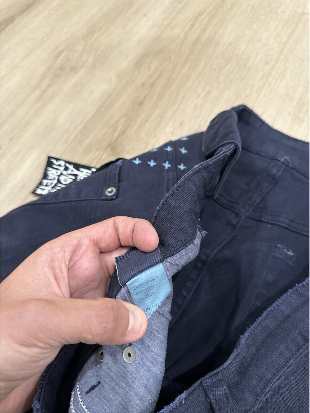 Ksubi Chitch NFT Navy Wash Jean SIZE 36 - Picture 8 of 15